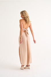 stone cut out dress