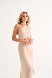 stone cut out dress