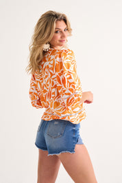 Nita Pintuck Trim Detail Top