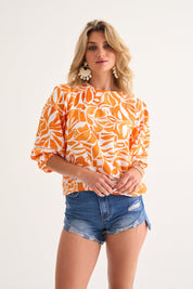 Nita Pintuck Trim Detail Top
