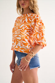 Nita Pintuck Trim Detail Top