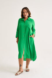 Misty Shirt Dress Apple