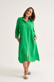 Misty Shirt Dress Apple