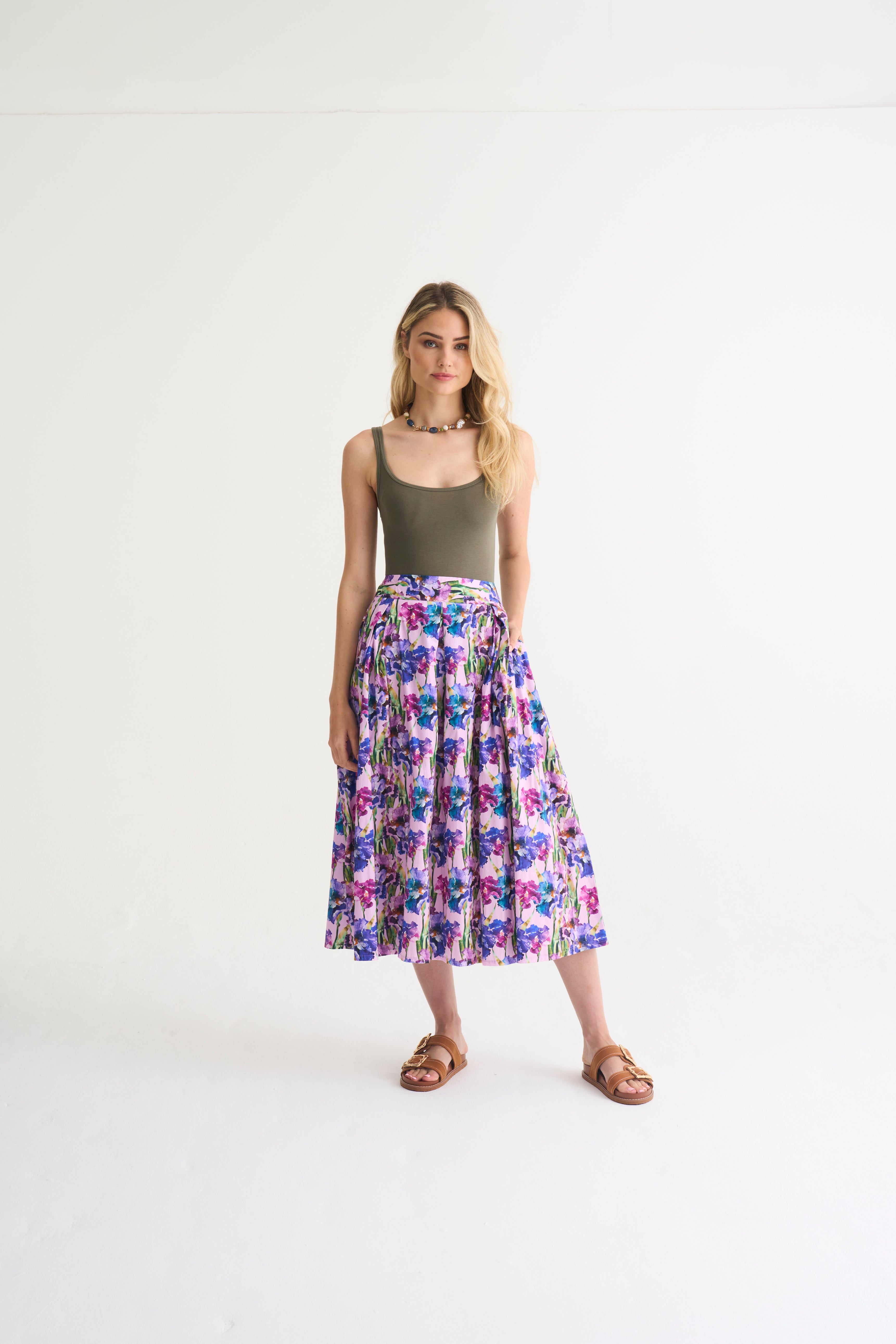 Cleo Boxpleat Skirt