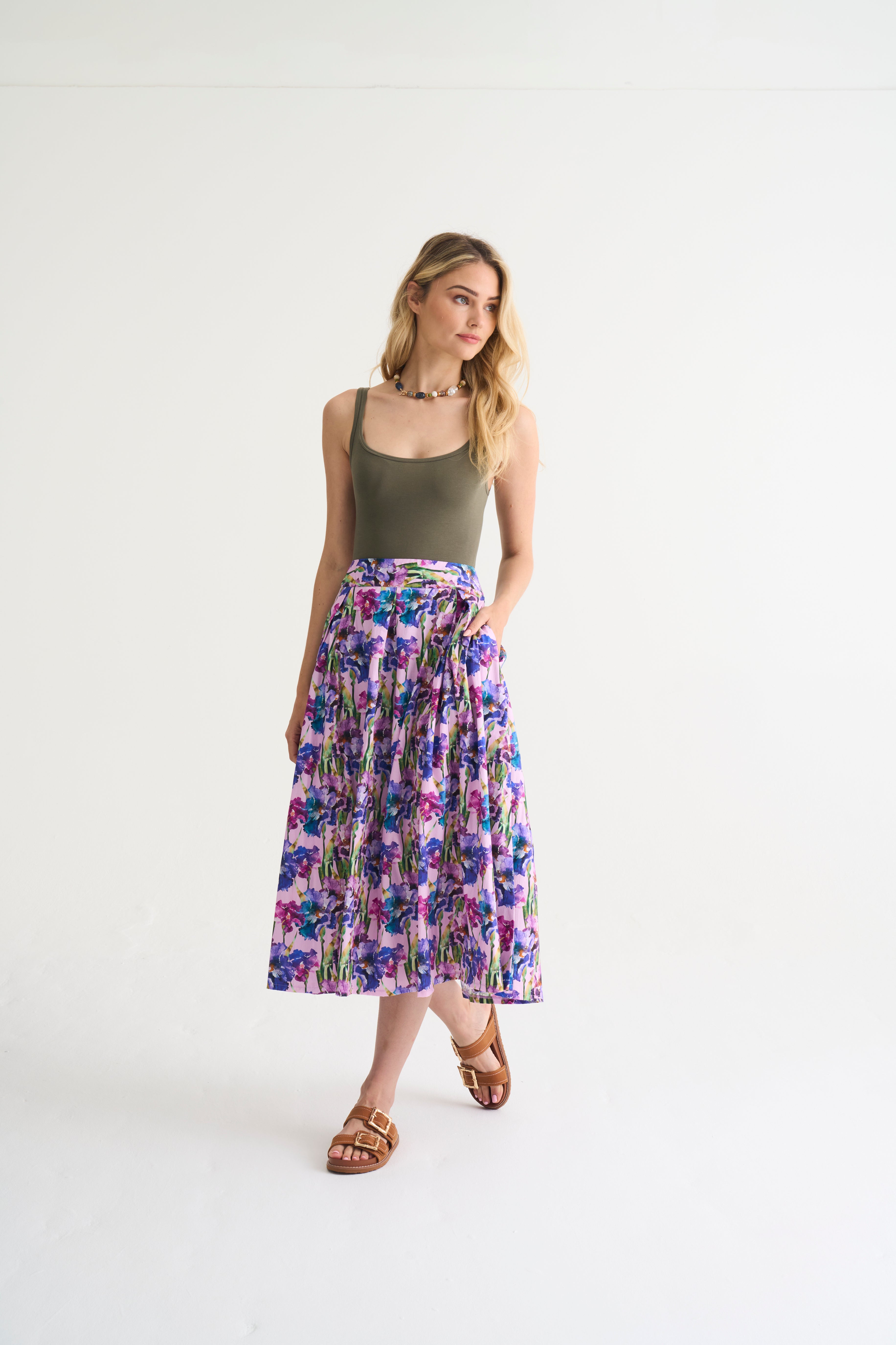 Cleo Boxpleat Skirt