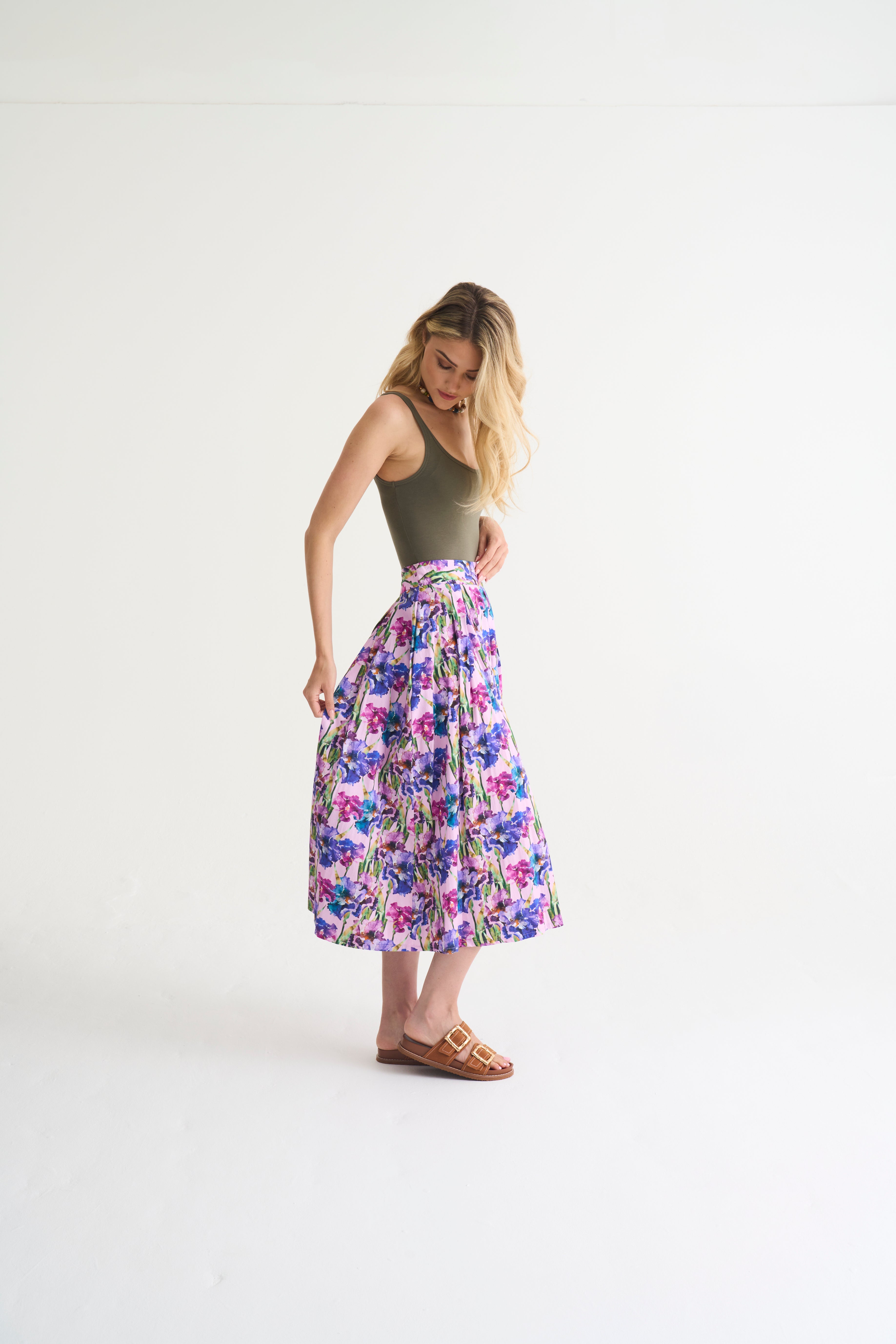 Cleo Boxpleat Skirt