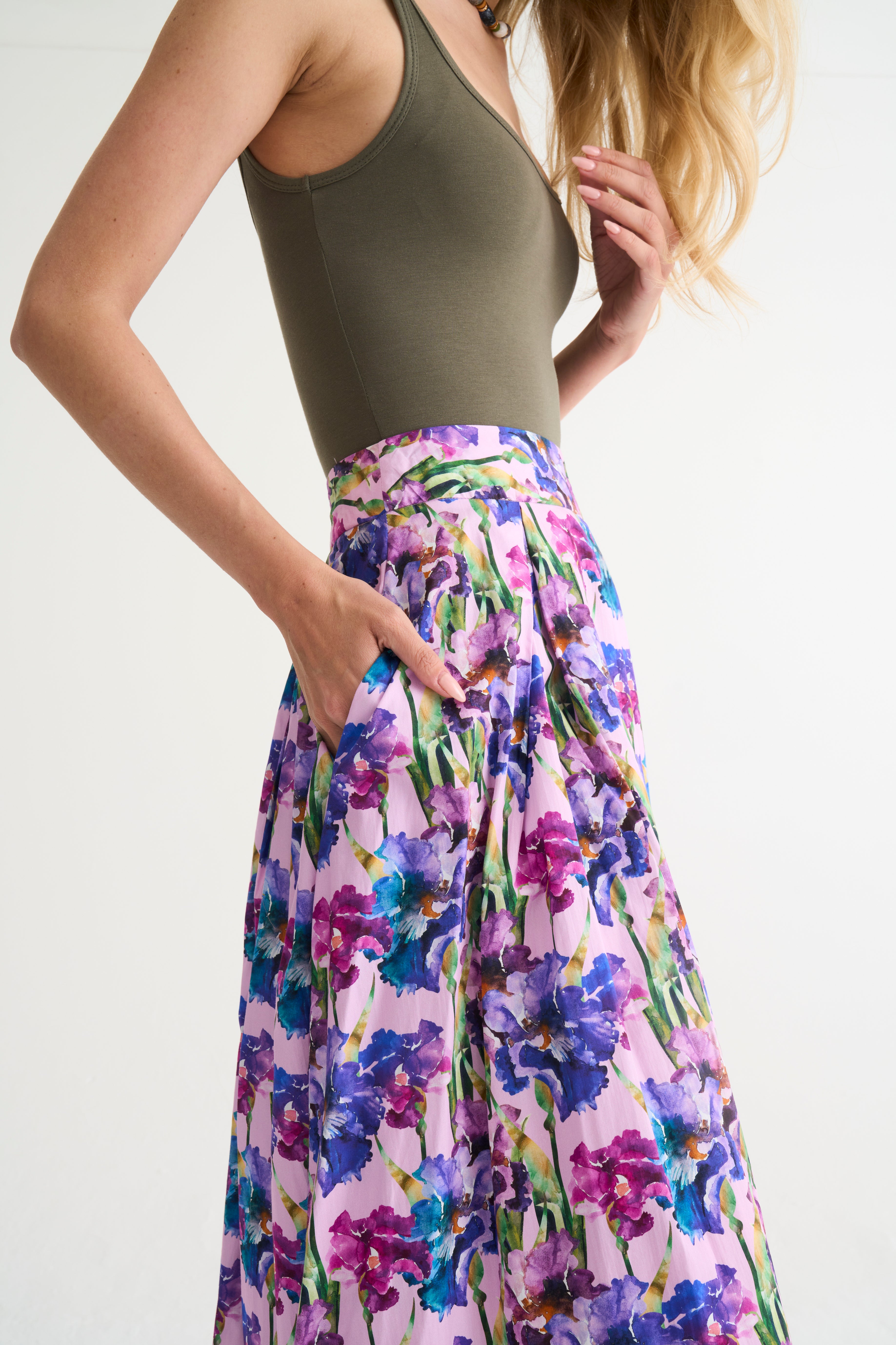 Cleo Boxpleat Skirt