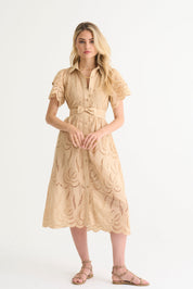 Stone Fria Anglaise Dress