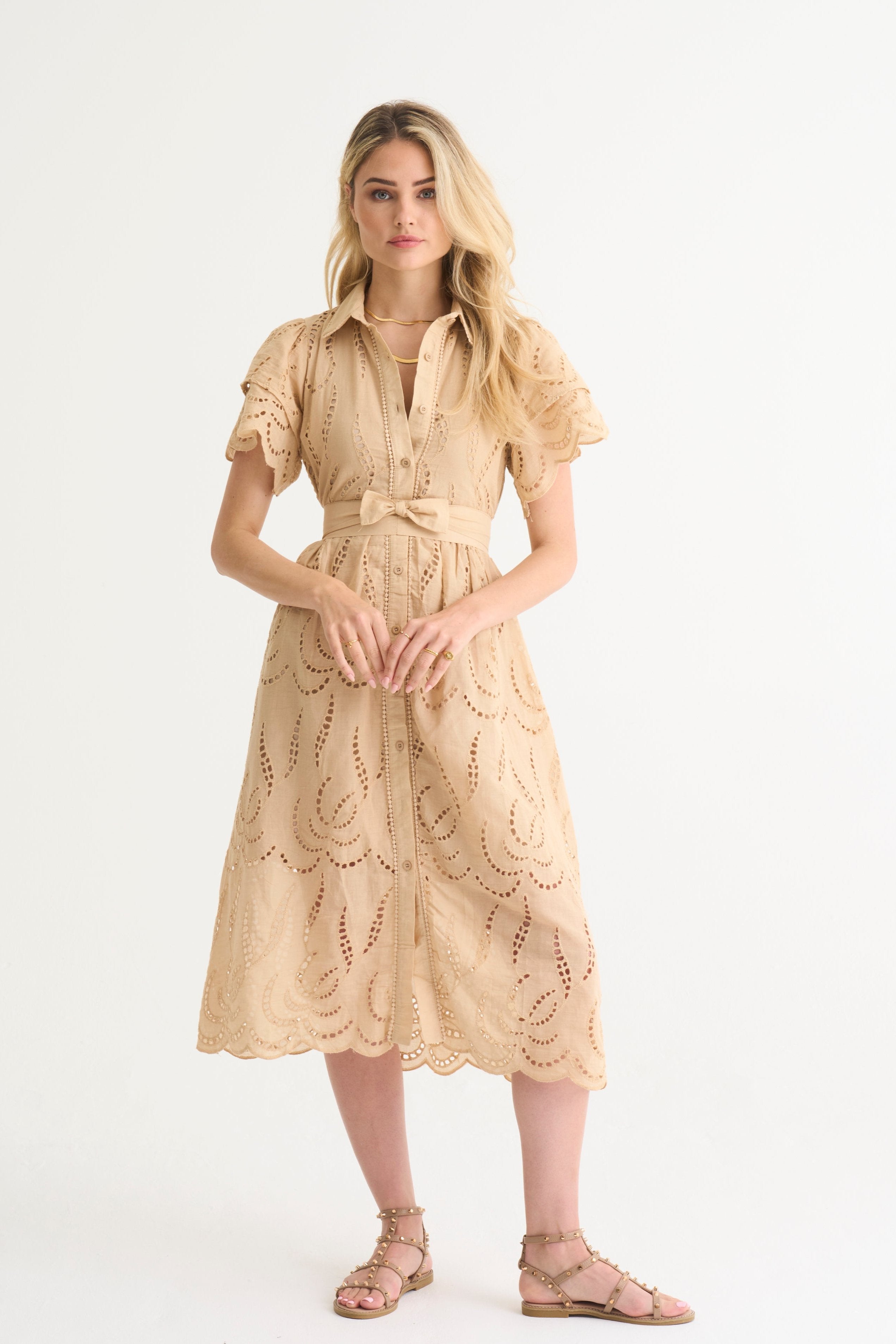 Stone Fria Anglaise Dress