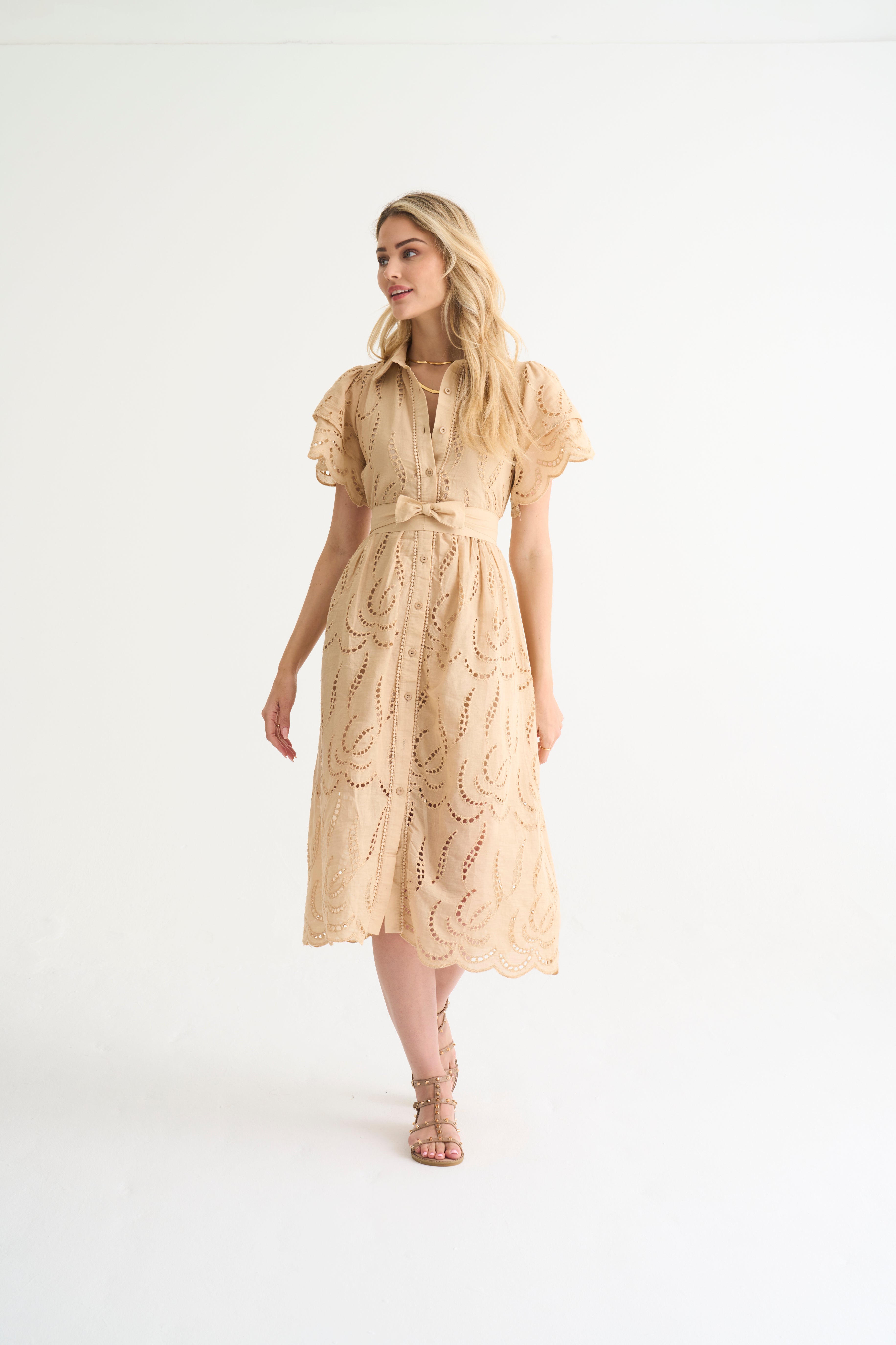 Stone Fria Anglaise Dress