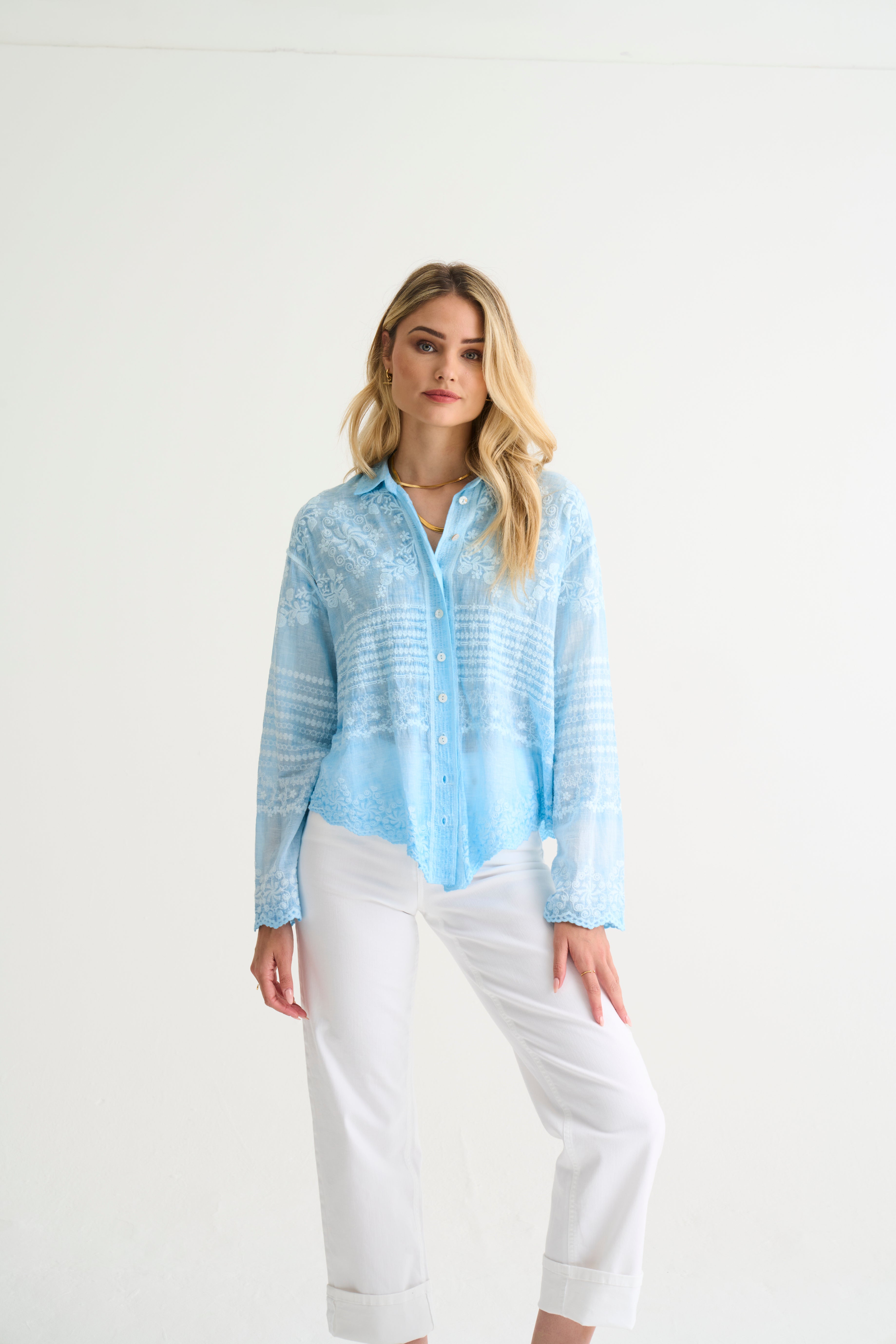 Blue Dani Anglaise Shirt
