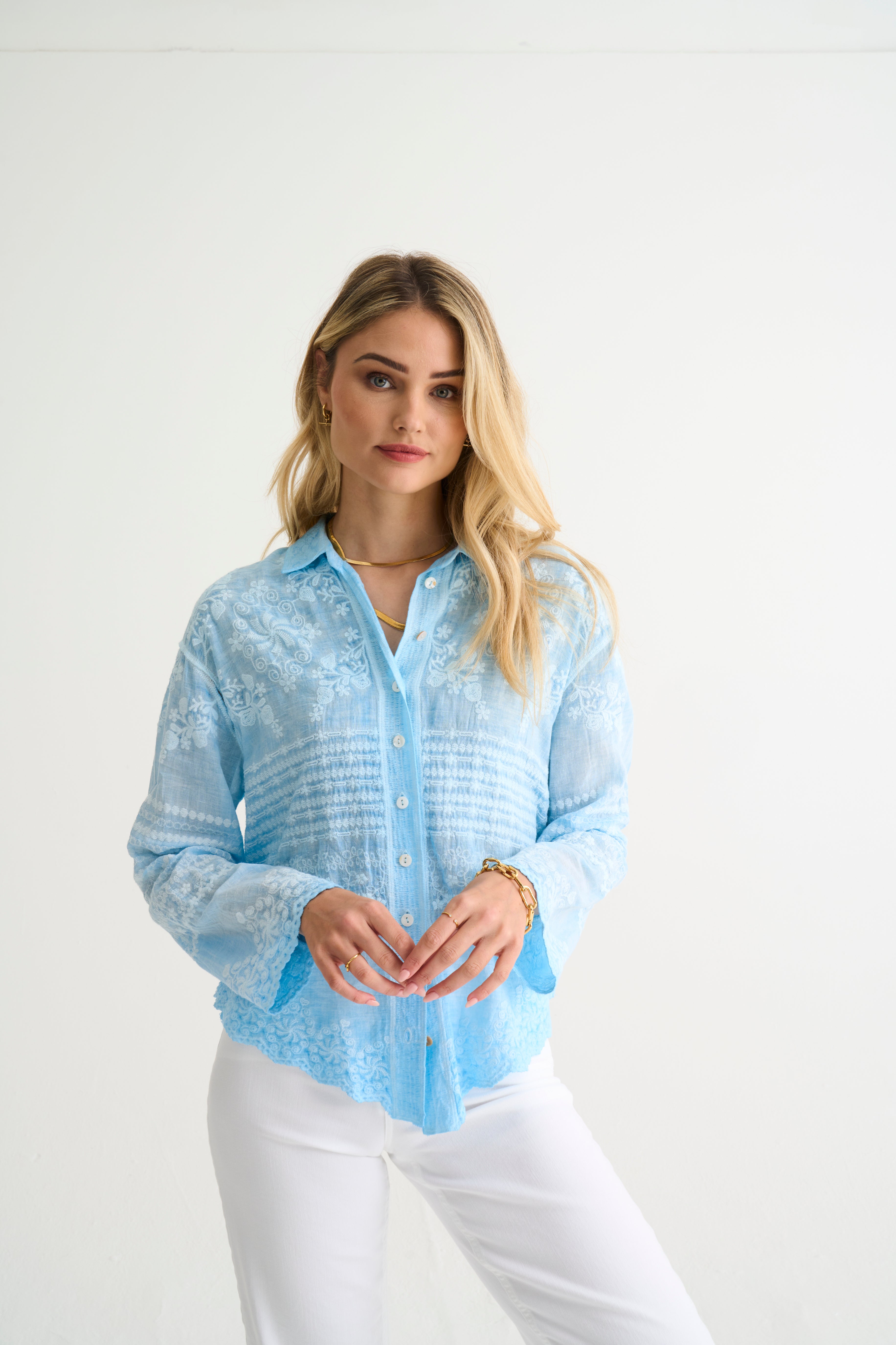 Blue Dani Anglaise Shirt