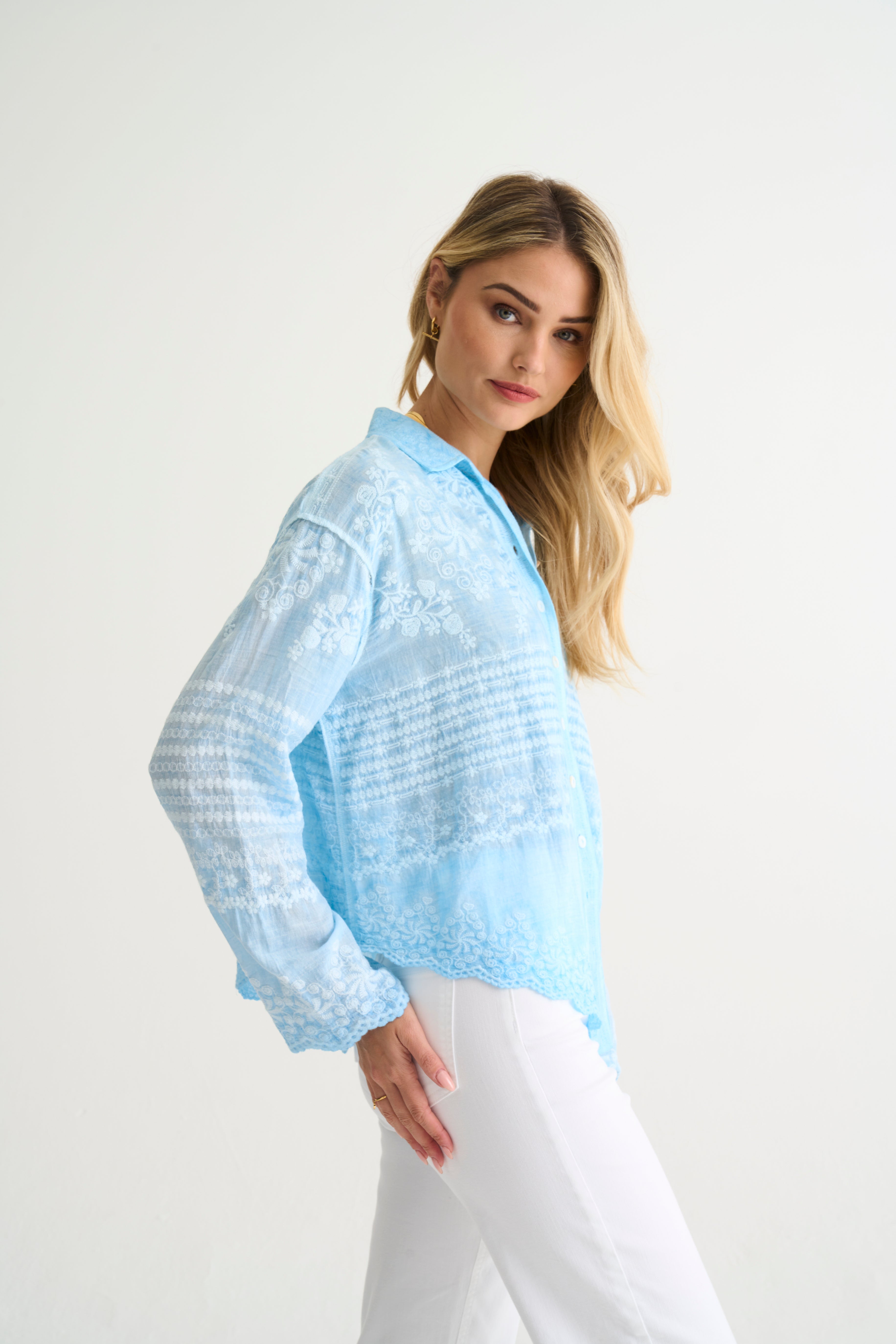 Blue Dani Anglaise Shirt