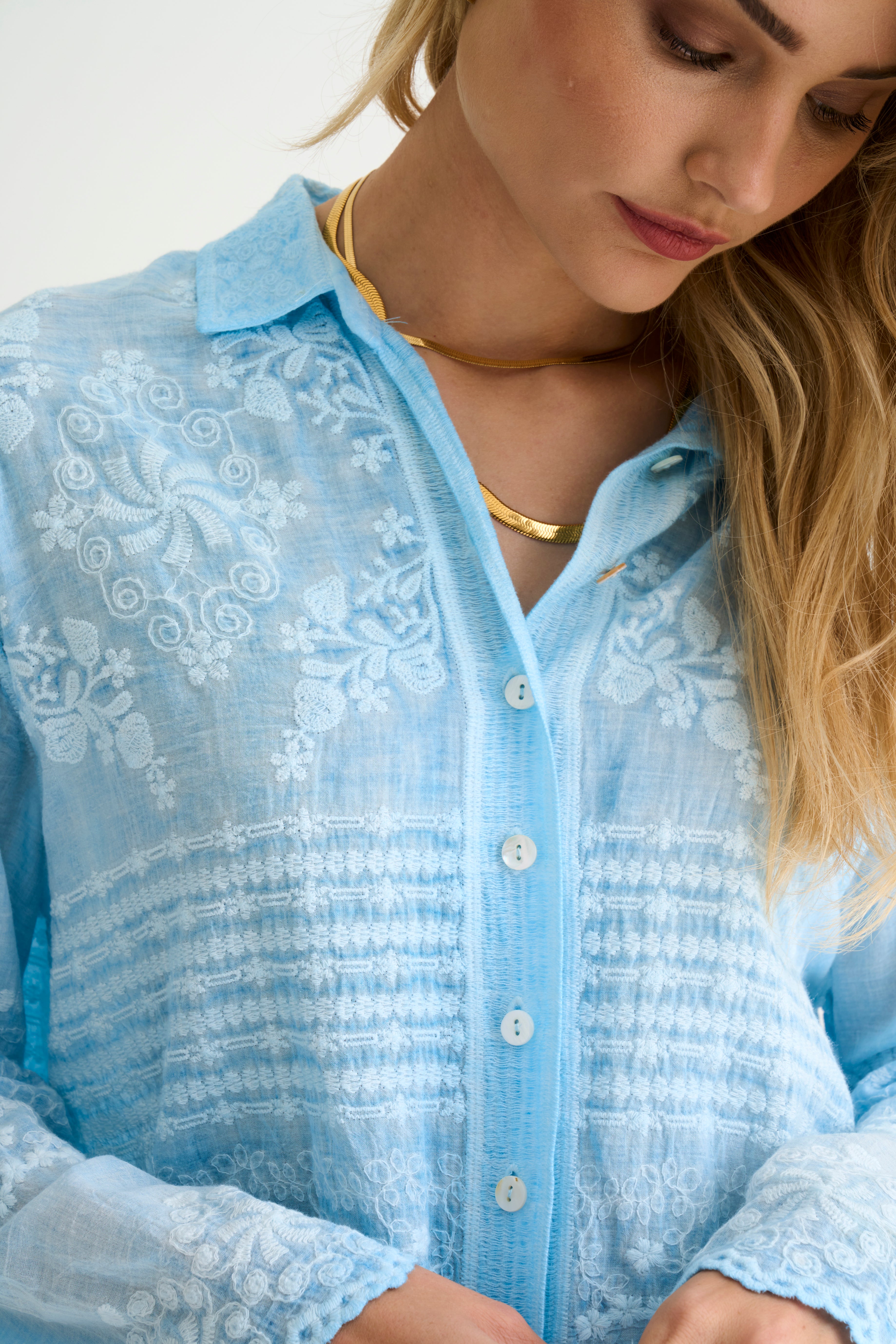 Blue Dani Anglaise Shirt
