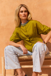 Marlow Blouse - Chartreuse
