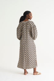 Black Palm Lace Up Tunic