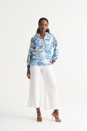 Blue French River Top