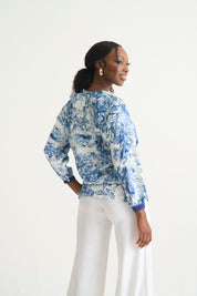 Blue French River Top