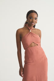 Burrow Holly Tie Back Dress