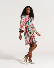 Heather Flounce Dress Pink Daisy