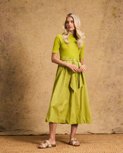 Venice Cotton Dress In Chatruese