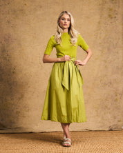 Venice Cotton Dress In Chatruese