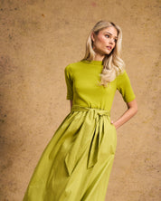 Venice Cotton Dress In Chatruese