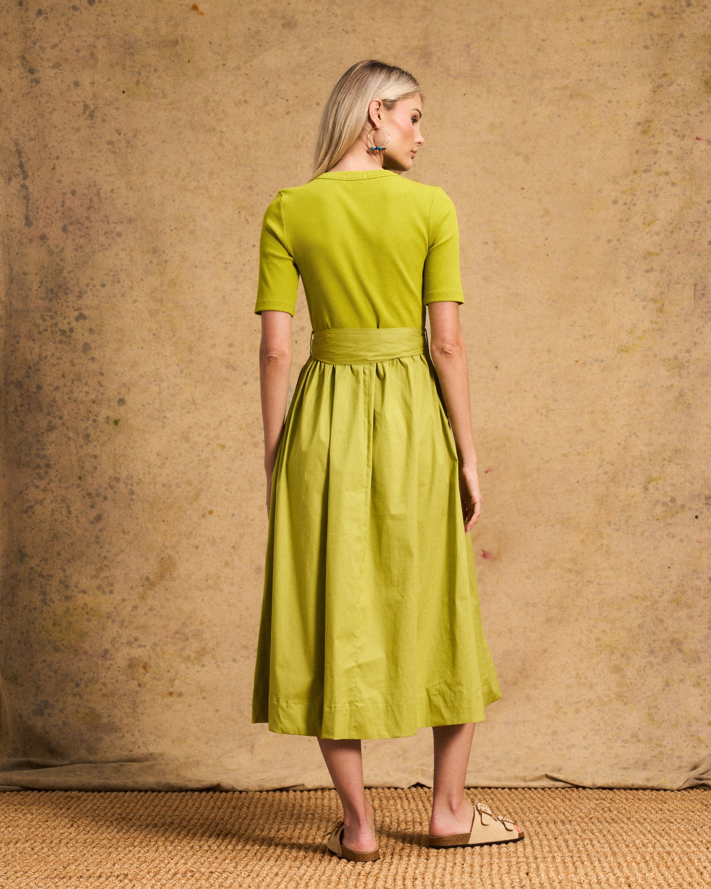 Venice Cotton Dress In Chatruese