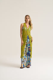 Resort Crochet Waistcoat Dress