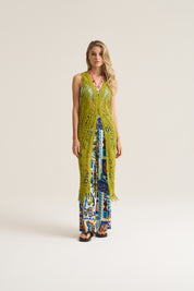 Resort Crochet Waistcoat Dress