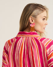 Artist Blouse - Pink / Orange