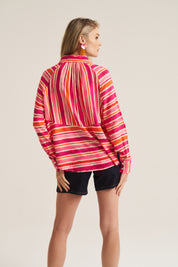Artist Blouse - Pink / Orange