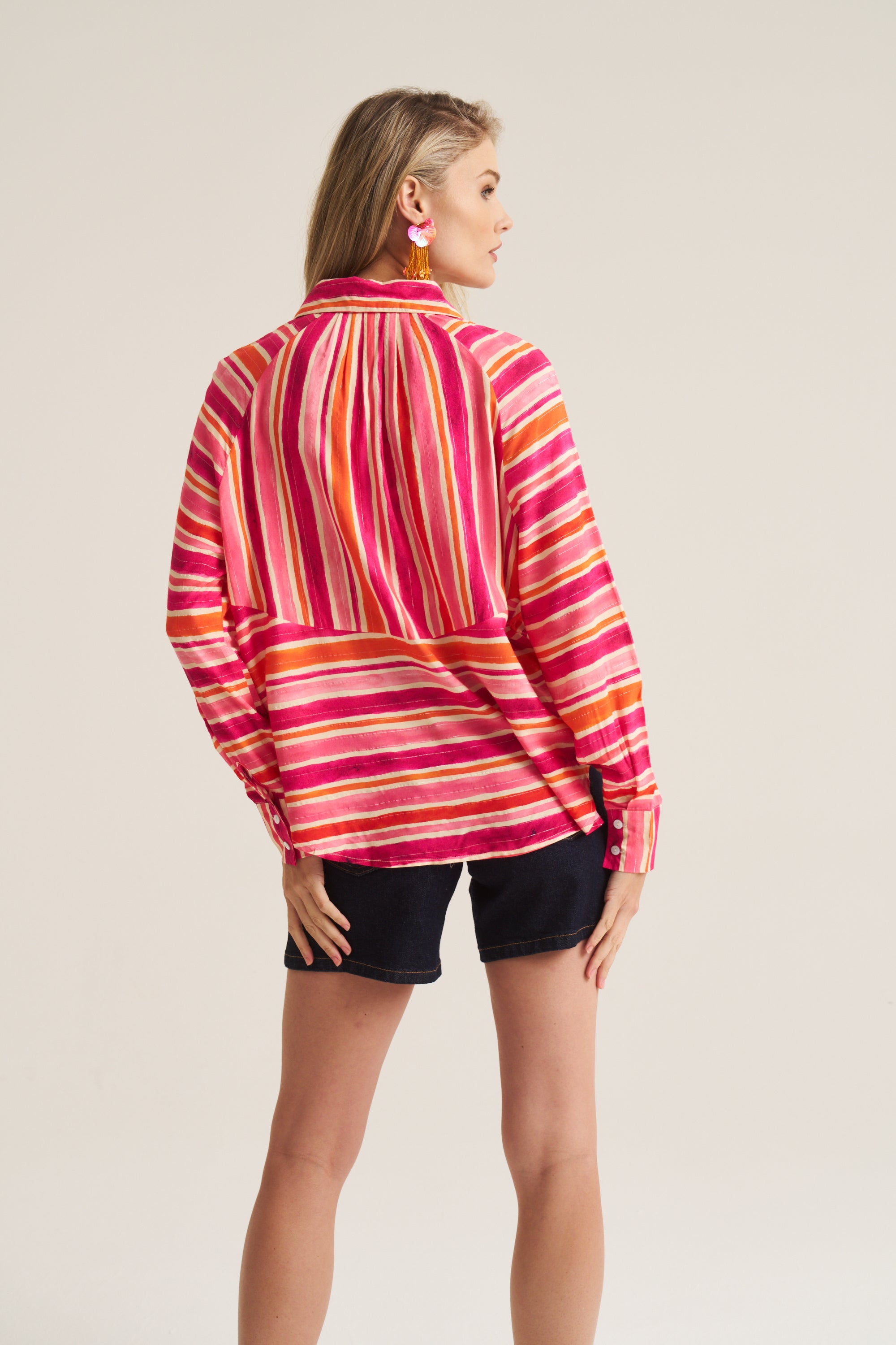 Artist Blouse - Pink / Orange