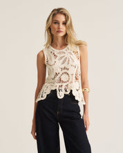 Crochet Vest - Apricot