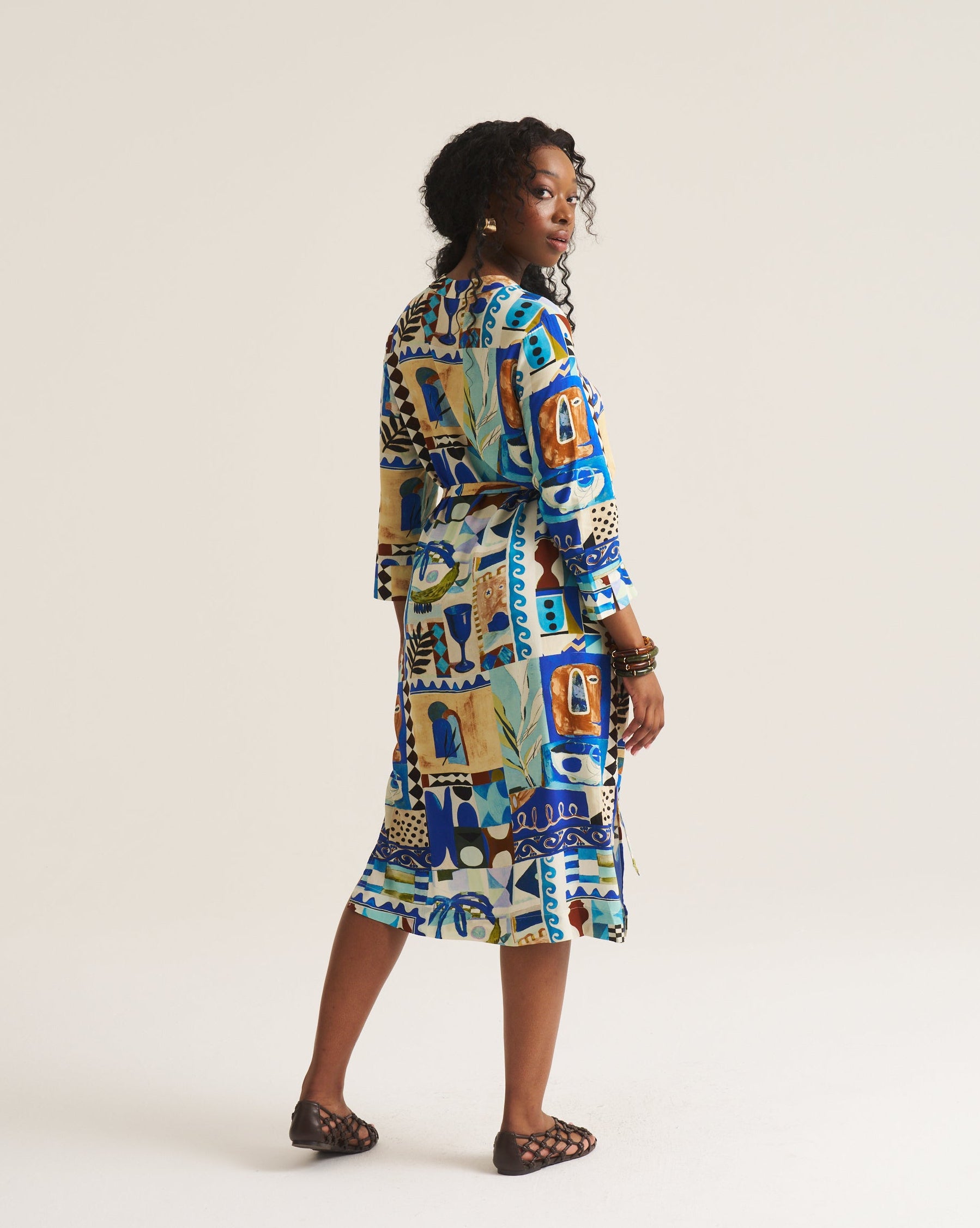 Mandrin Tunic - Blue Marrakech