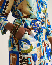 Mandrin Tunic - Blue Marrakech