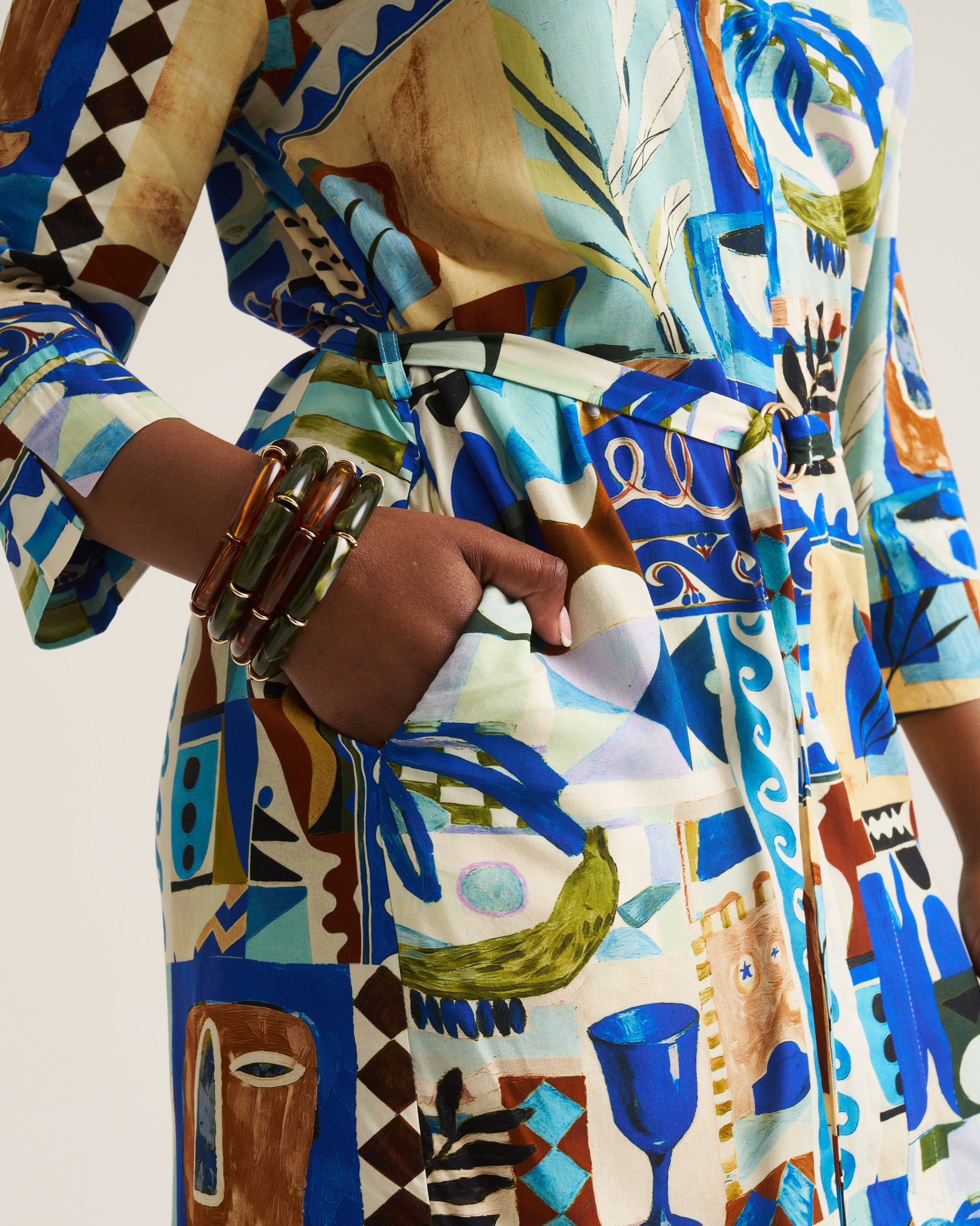 Mandrin Tunic - Blue Marrakech