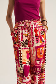 Relaxed Pants - Pink Marrakech