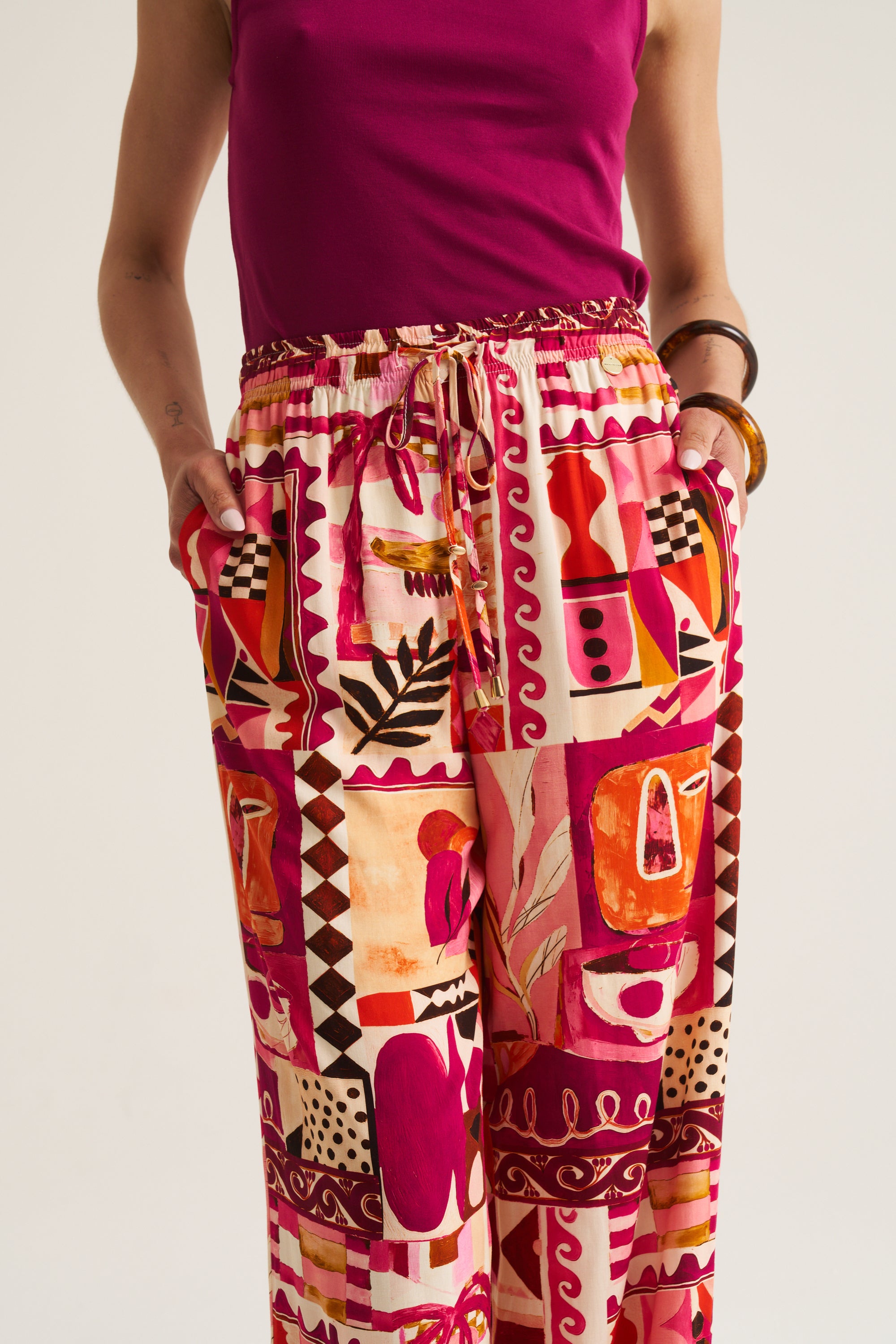Relaxed Pants - Pink Marrakech