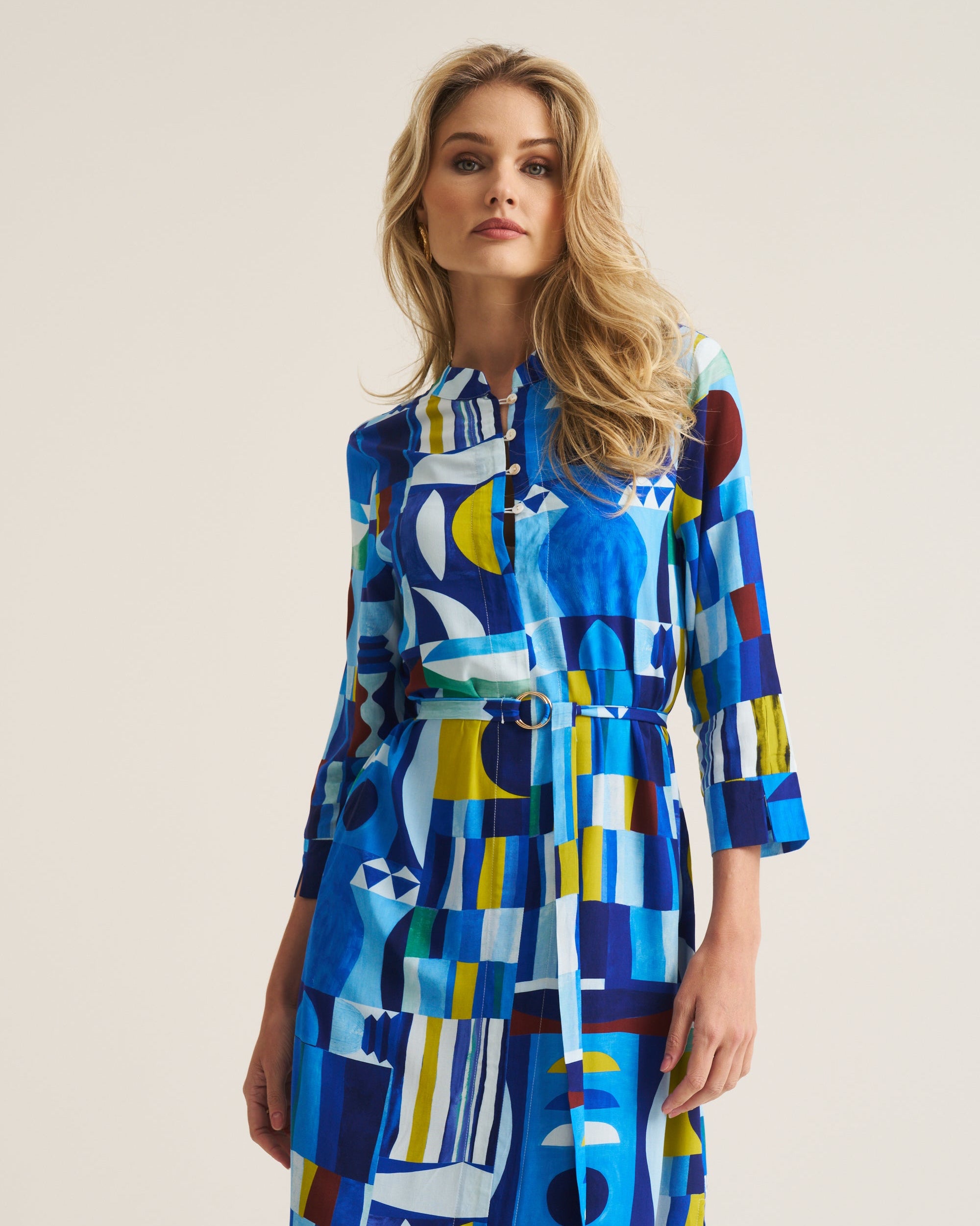 Mandrin Tunic - Blue Moon