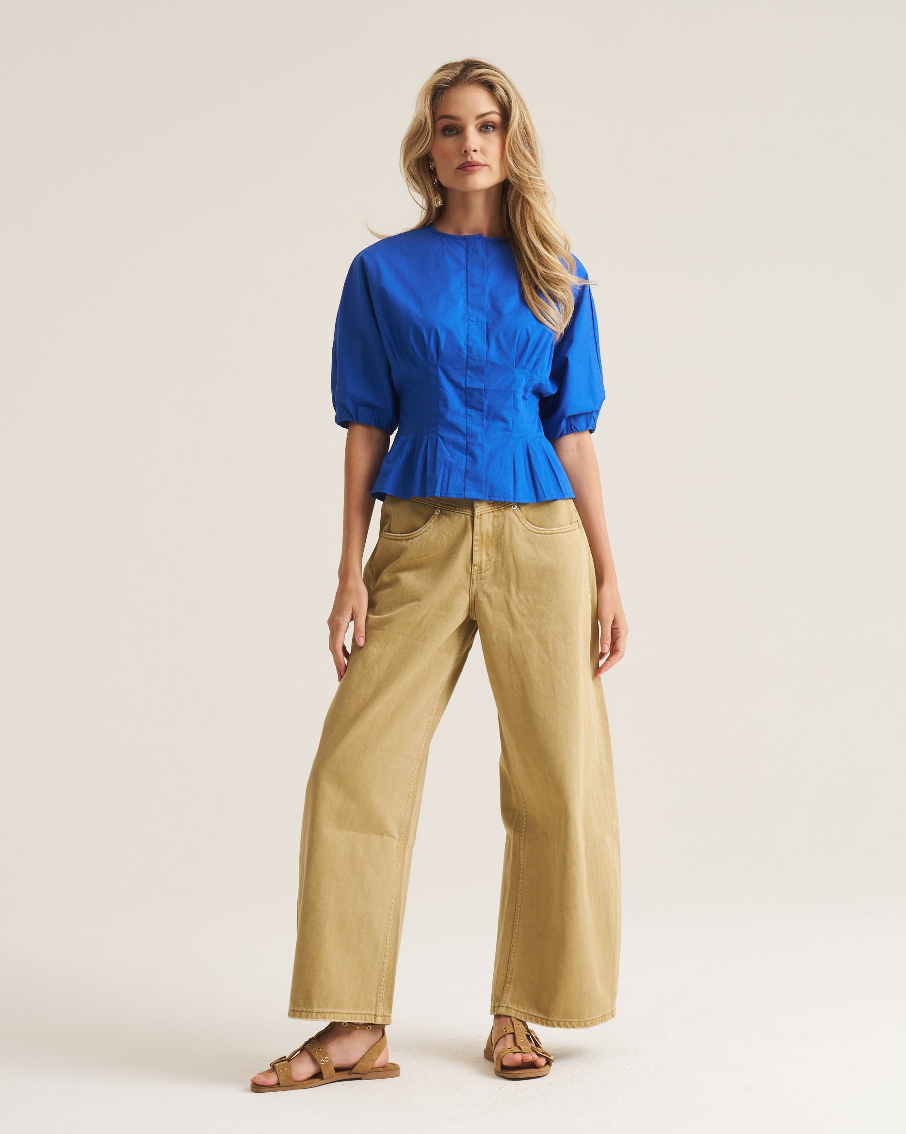 Marlow Blouse - Cobalt