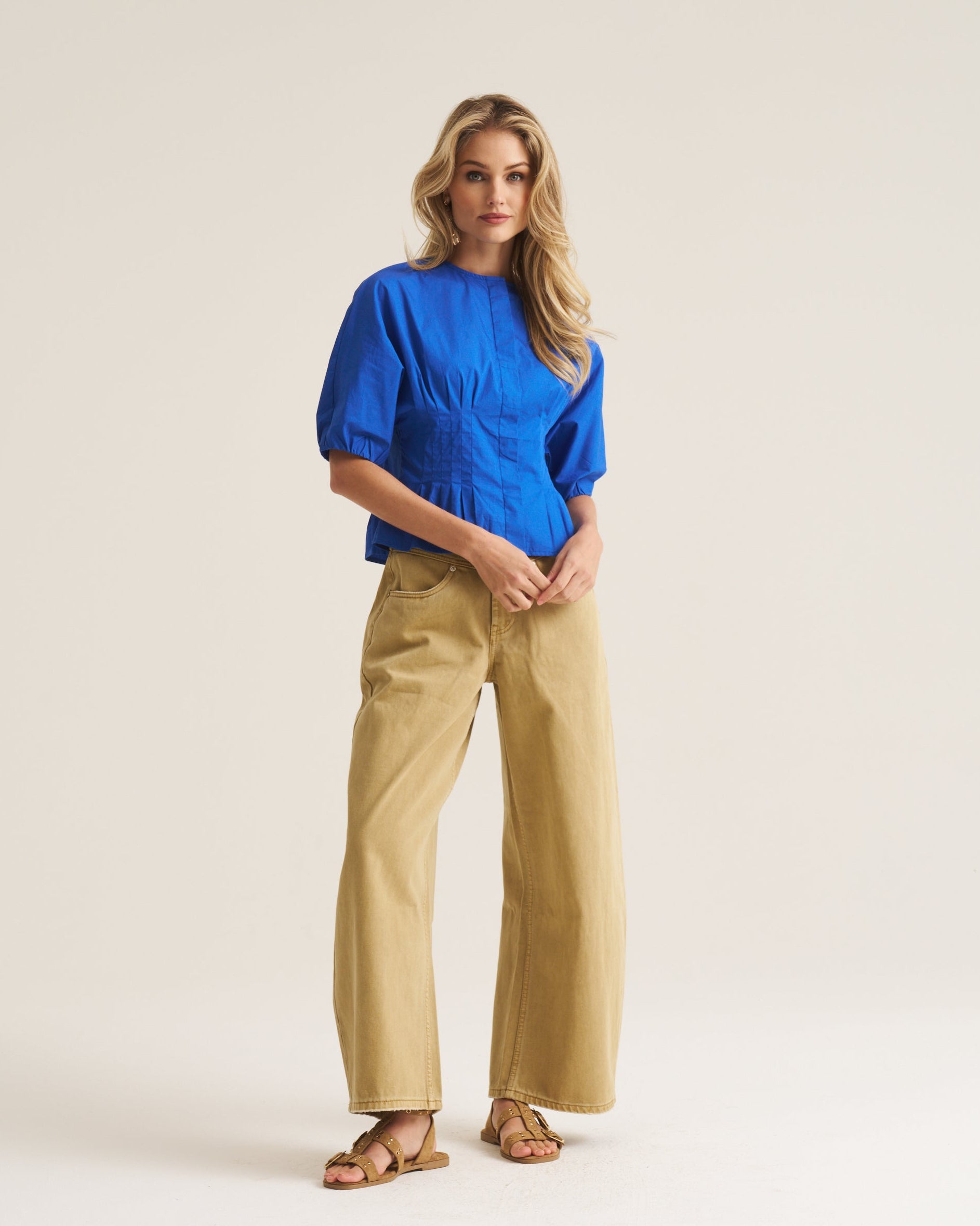 Marlow Blouse - Cobalt