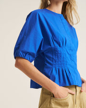 Marlow Blouse - Cobalt