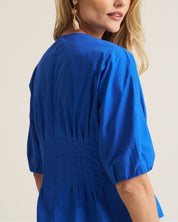 Marlow Blouse - Cobalt