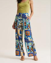 Relaxed Pants - Blue Marrakech