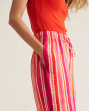 Relaxed Pants - Pink & Orange Stripe