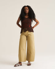 Crochet Vest - Chocolate
