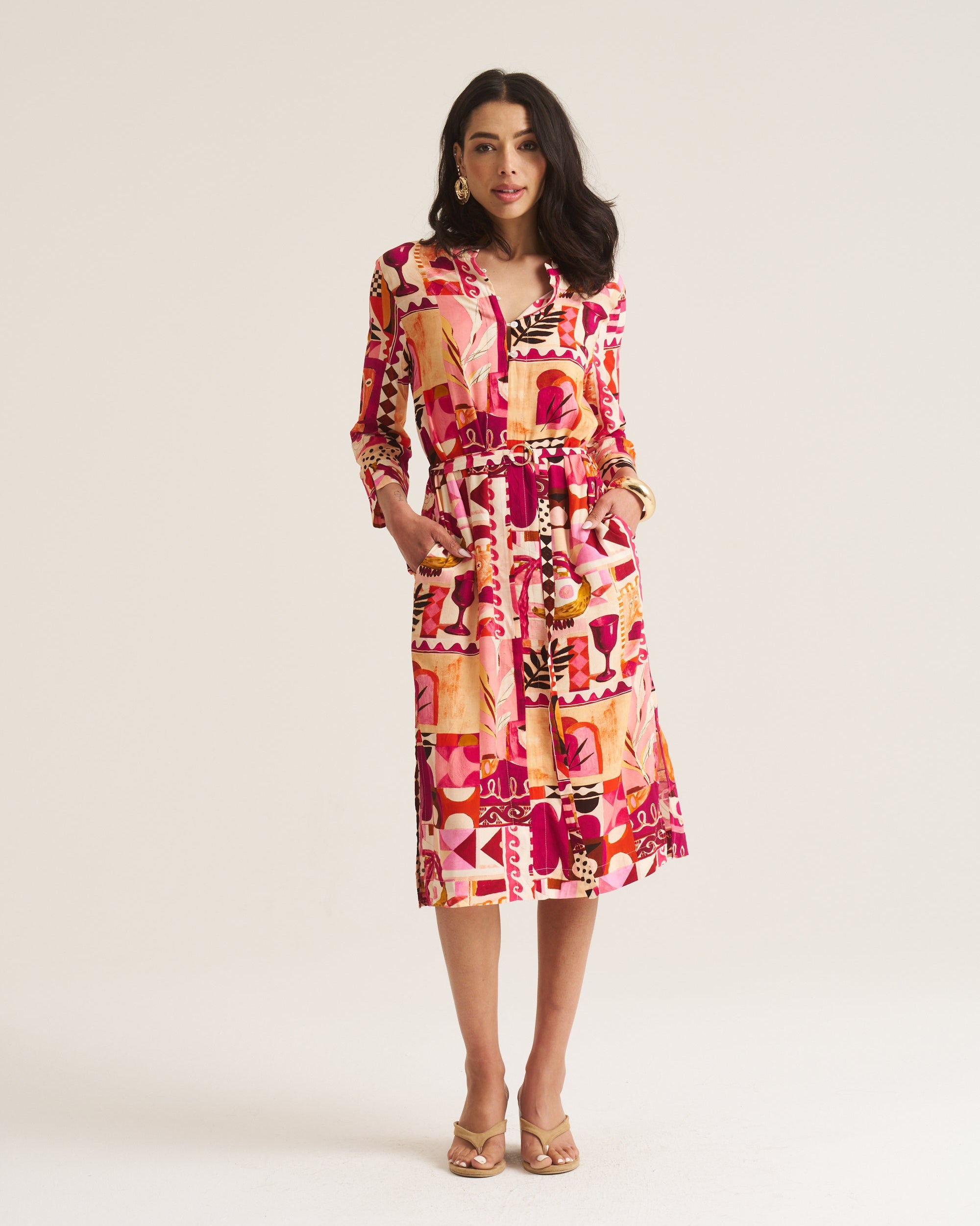 Mandrin Tunic - Pink Marrakech
