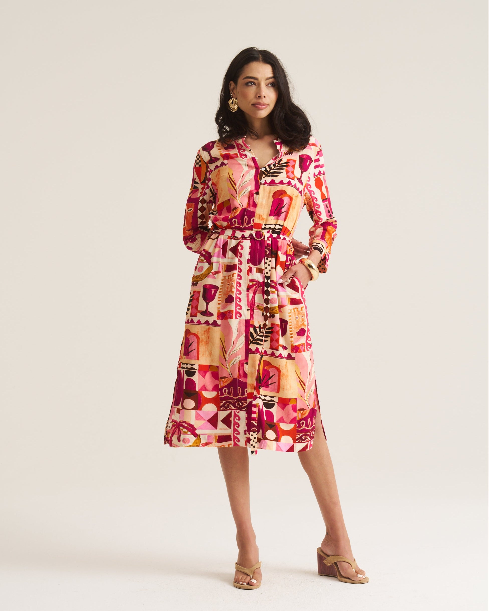 Mandrin Tunic - Pink Marrakech