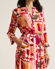 Mandrin Tunic - Pink Marrakech